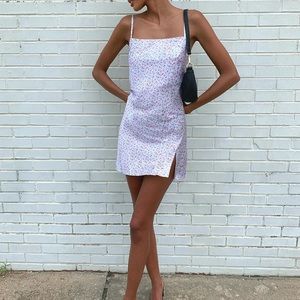 AFTER THOUGHT MINI DRESS PURPLE